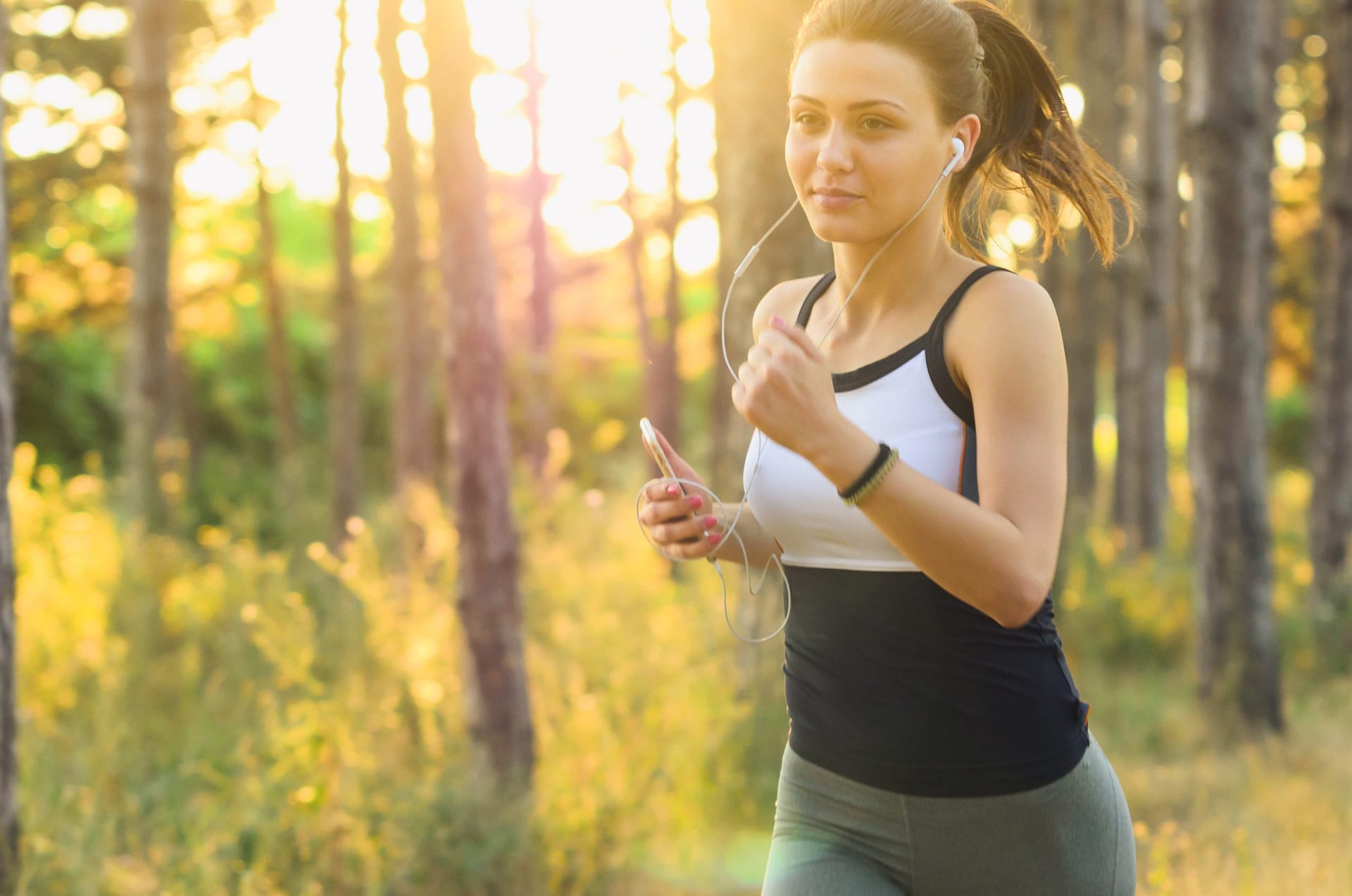 woman running habit